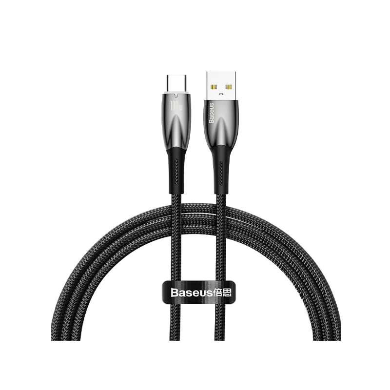 Baseus Glimmer Series Fast Charging Data Cable USB to Type-C 100W 1m Black