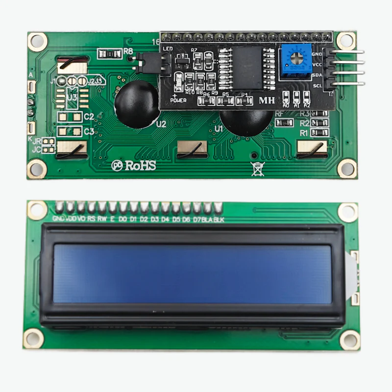 16x2 LCD Display (Blue Backlight) with IIC/I2C interface
