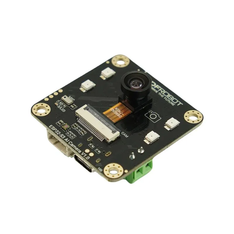 DFRobot ESP32-S3 AI Camera Module (Edge Image Recognition, Night Vision, ChatGPT Voice Interaction)