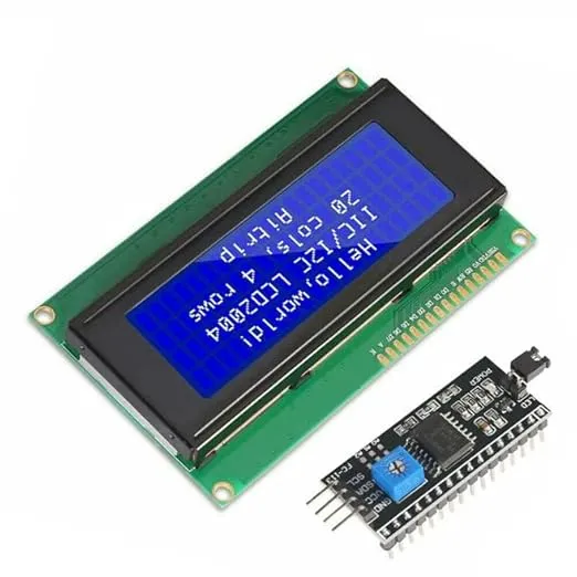 [EMTDIS6007] Prakti LCD 20x4-LCD-Character Display blue with IIC-I2C-Serial-Interface-Adapter-Module